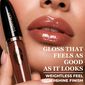 Moisturizing lip transformation with Hot Kiss Brown Sugar Lip Plumper for hydrated and glossy lips image number null